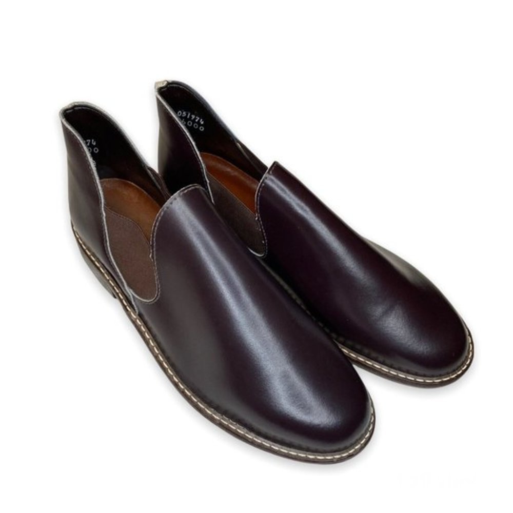 Antique Maroon Mens Side Gore Loafer Leather size 7M - NIB